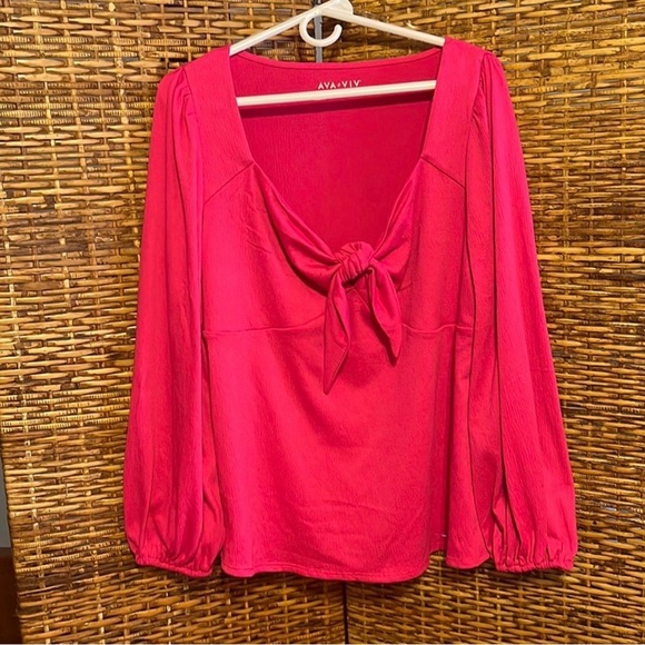 Ava & Viv Tops - BUNDLE: Ava & Viv Pink, White, and Blue Blouses